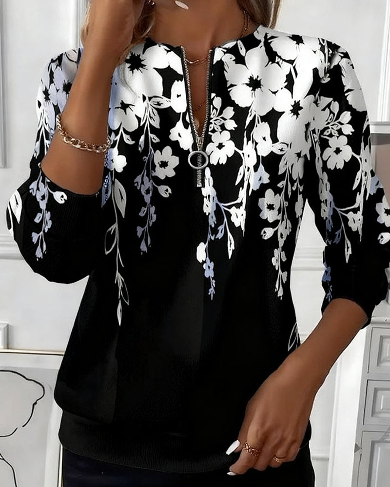 LAVINIA | FELPA MEZZA ZIP