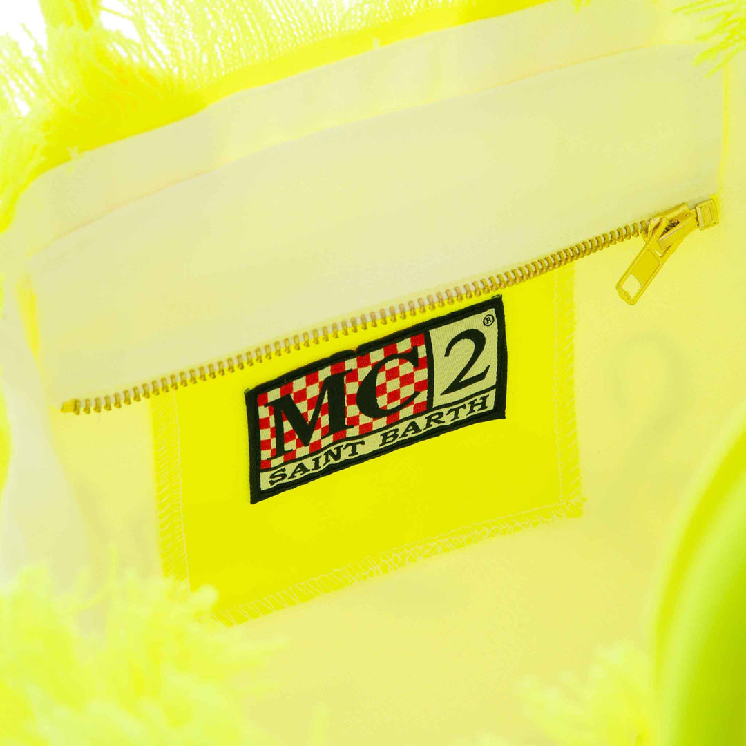 Colette Fluorescent Yellow Cotton Canvas Bag