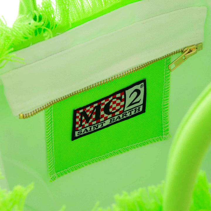 Colette Bag in Fluorescent Green Cotton Canvas