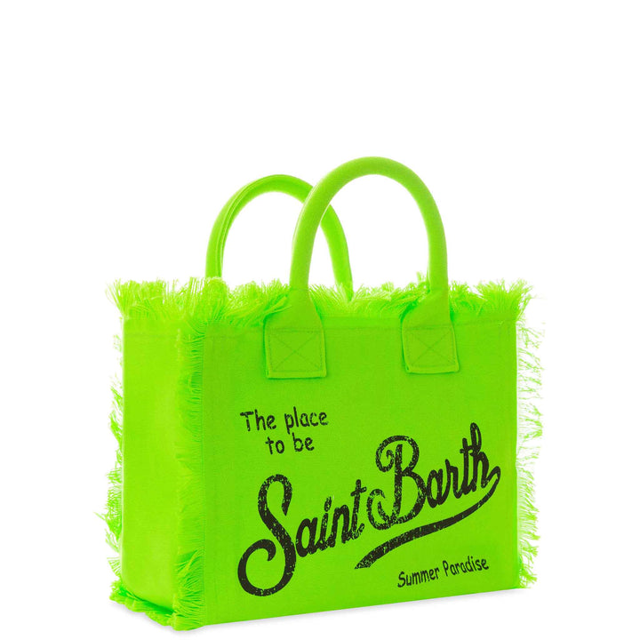 Colette Bag in Fluorescent Green Cotton Canvas