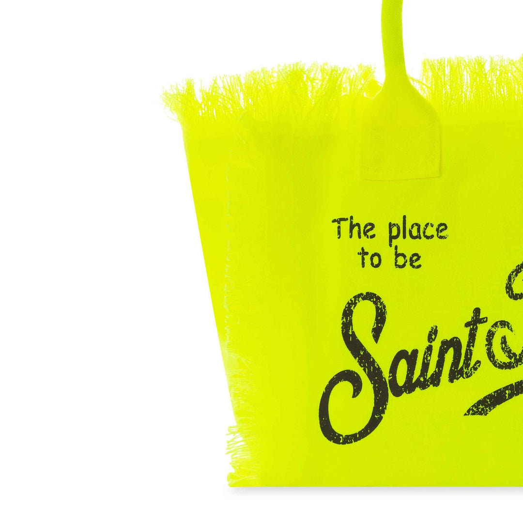Colette Fluorescent Yellow Cotton Canvas Bag