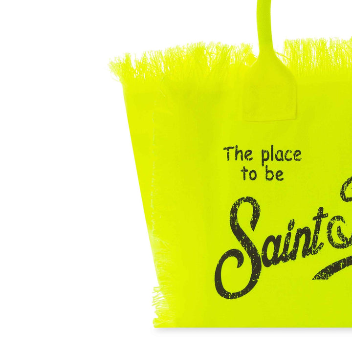 Colette Fluorescent Yellow Cotton Canvas Bag