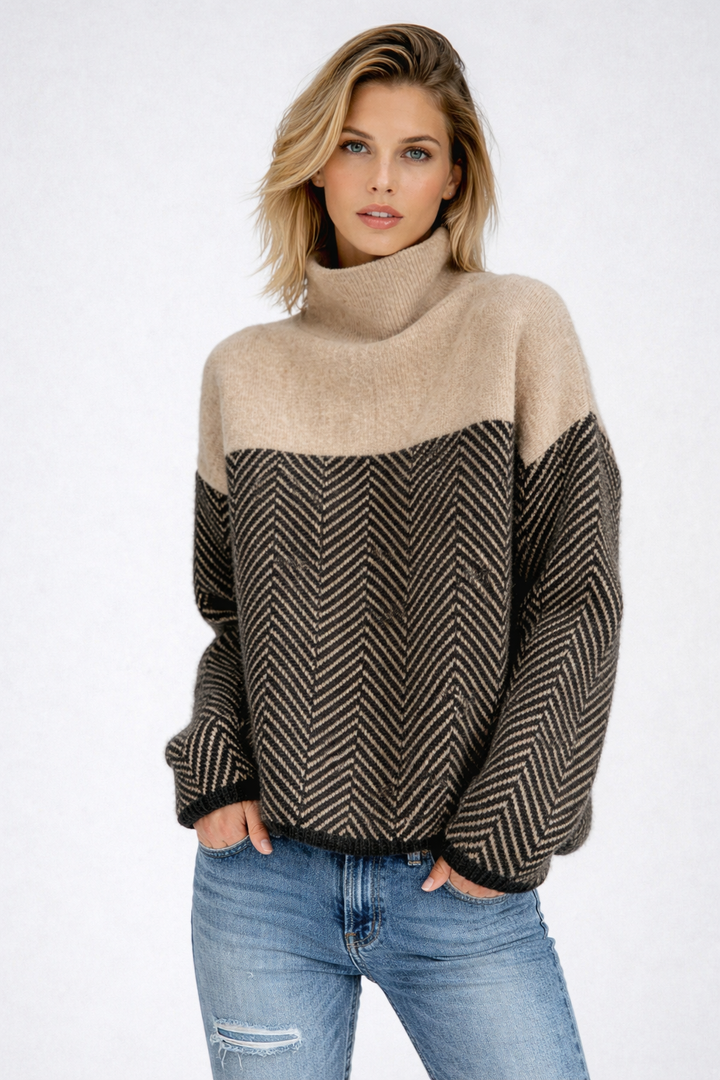 Gabrielle - Maglione Couture con Collo Alto