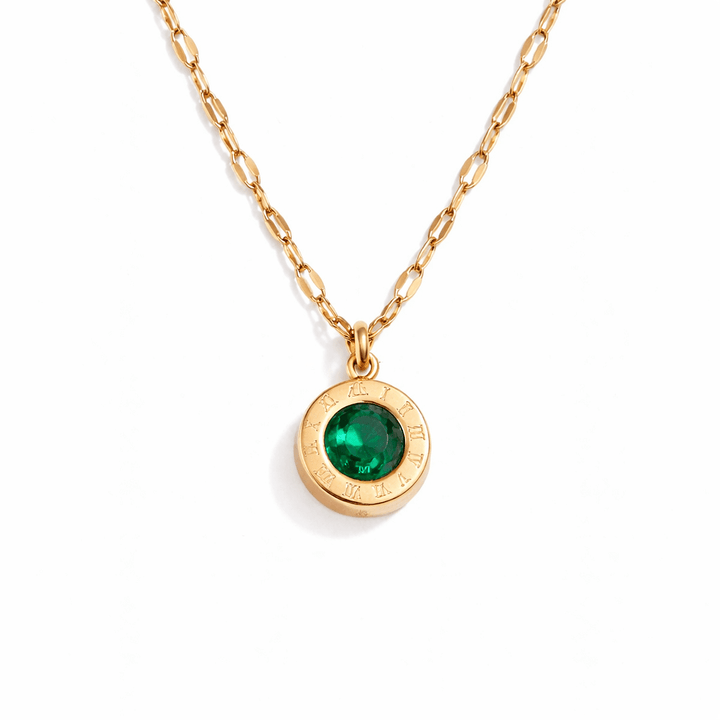 Collana Athena in Cristallo Verde