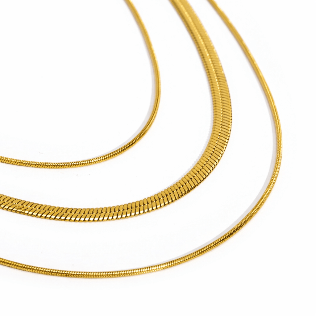 Collana a strati con catena