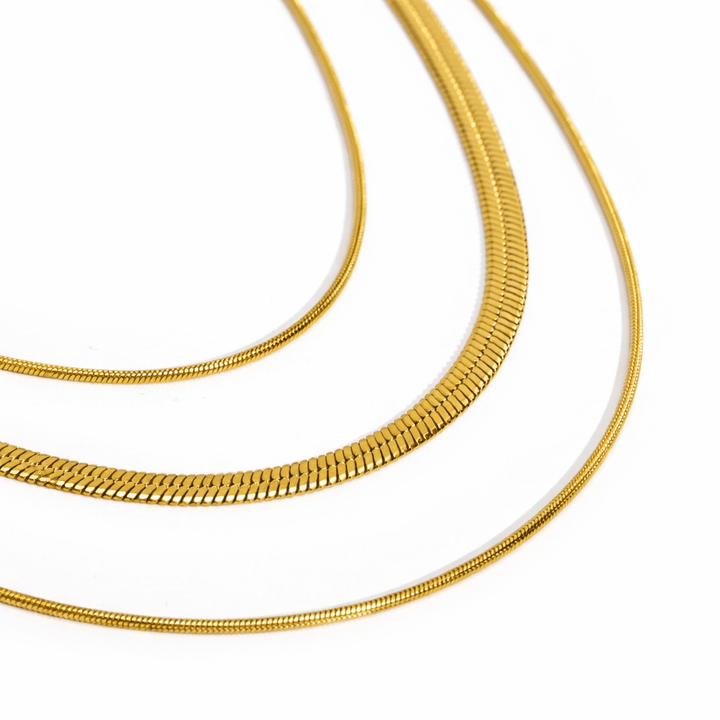 Collana a strati con catena