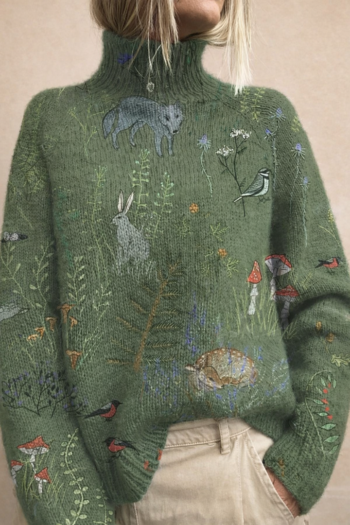 CORAL | MAGLIONE A COLLO ALTO
