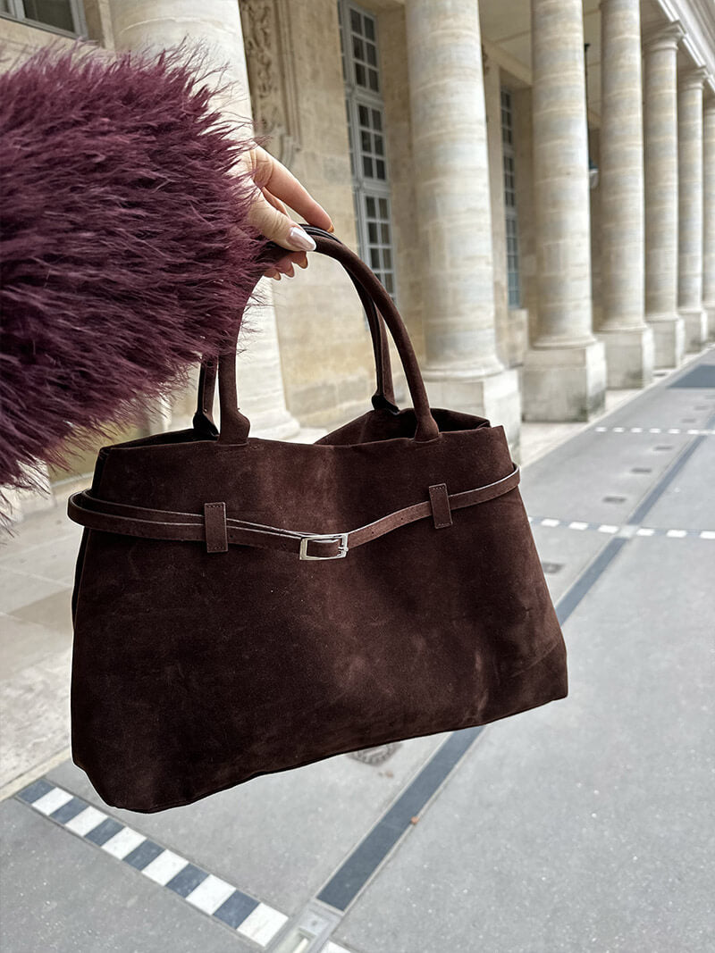 Rosalia - Borsa in pelle scamosciata