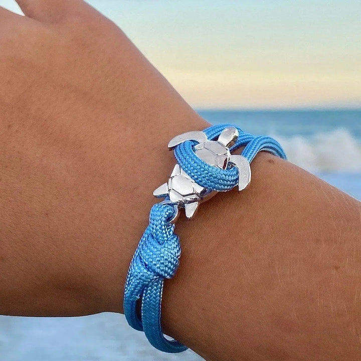 Braccialetto artigianale con design a tartaruga marina