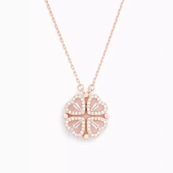 Elegante collana a forma di cuore portafortuna