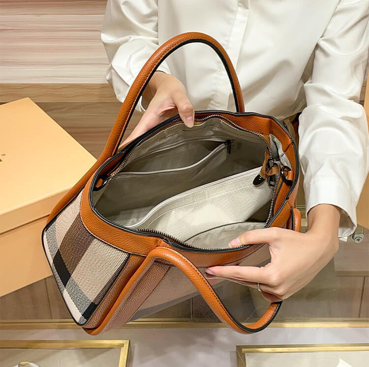 Sac Amélie — Il Tote Signature in Tela e Pelle