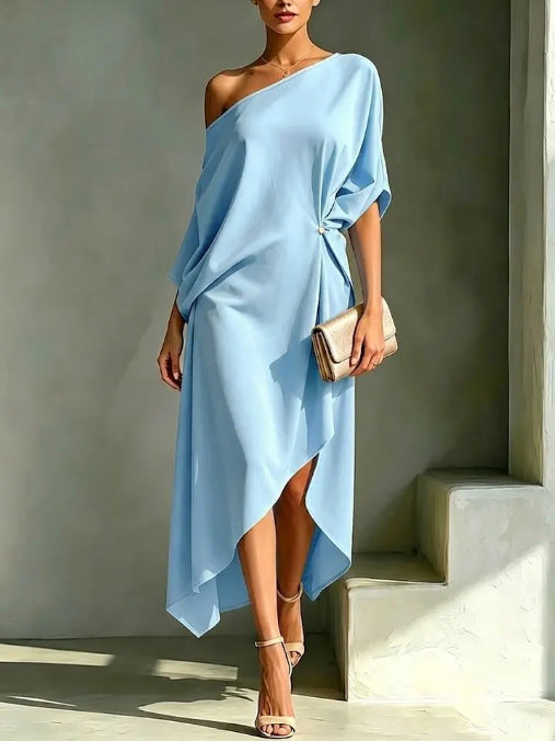 Camila | Abito elegante asimmetrico