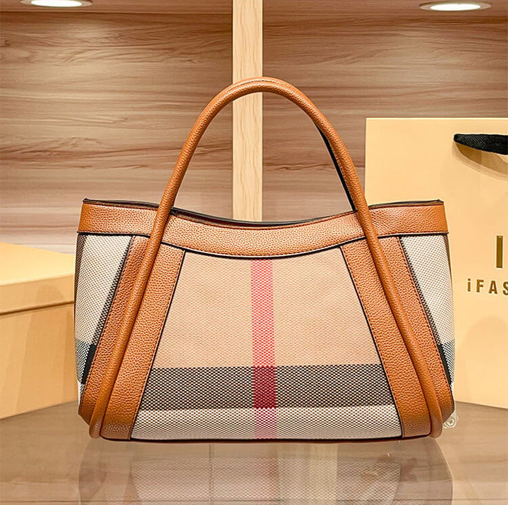 Sac Amélie — Il Tote Signature in Tela e Pelle