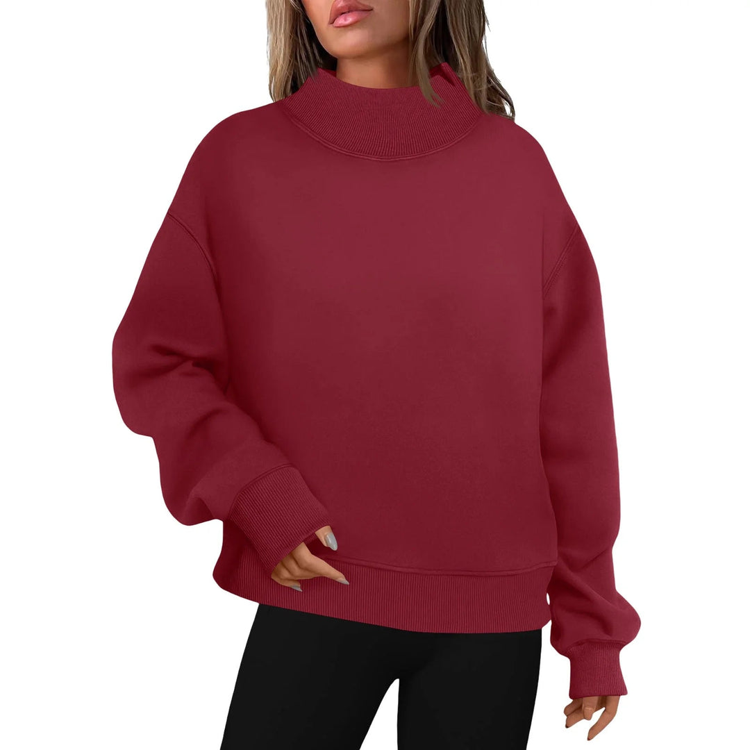 LESLY™ - Felpa Donna Oversized con Collo Alto e Maniche Lunghe" 

Rewritten: "Felpa Oversized Femminile LESLY™ con Collo Alto e Maniche Lunghe