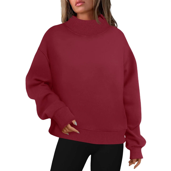 LESLY™ - Felpa Donna Oversized con Collo Alto e Maniche Lunghe" 

Rewritten: "Felpa Oversized Femminile LESLY™ con Collo Alto e Maniche Lunghe