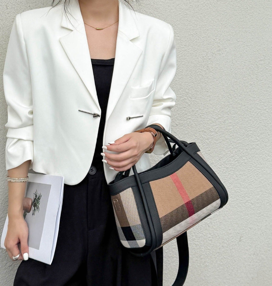 Sac Amélie — Il Tote Signature in Tela e Pelle