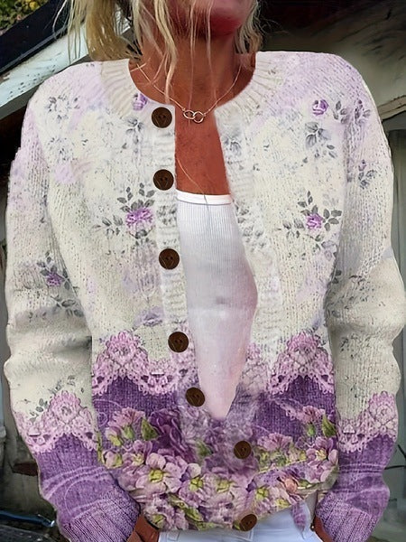 KARMEN™|CARDIGAN FLOREALE VINTAGE