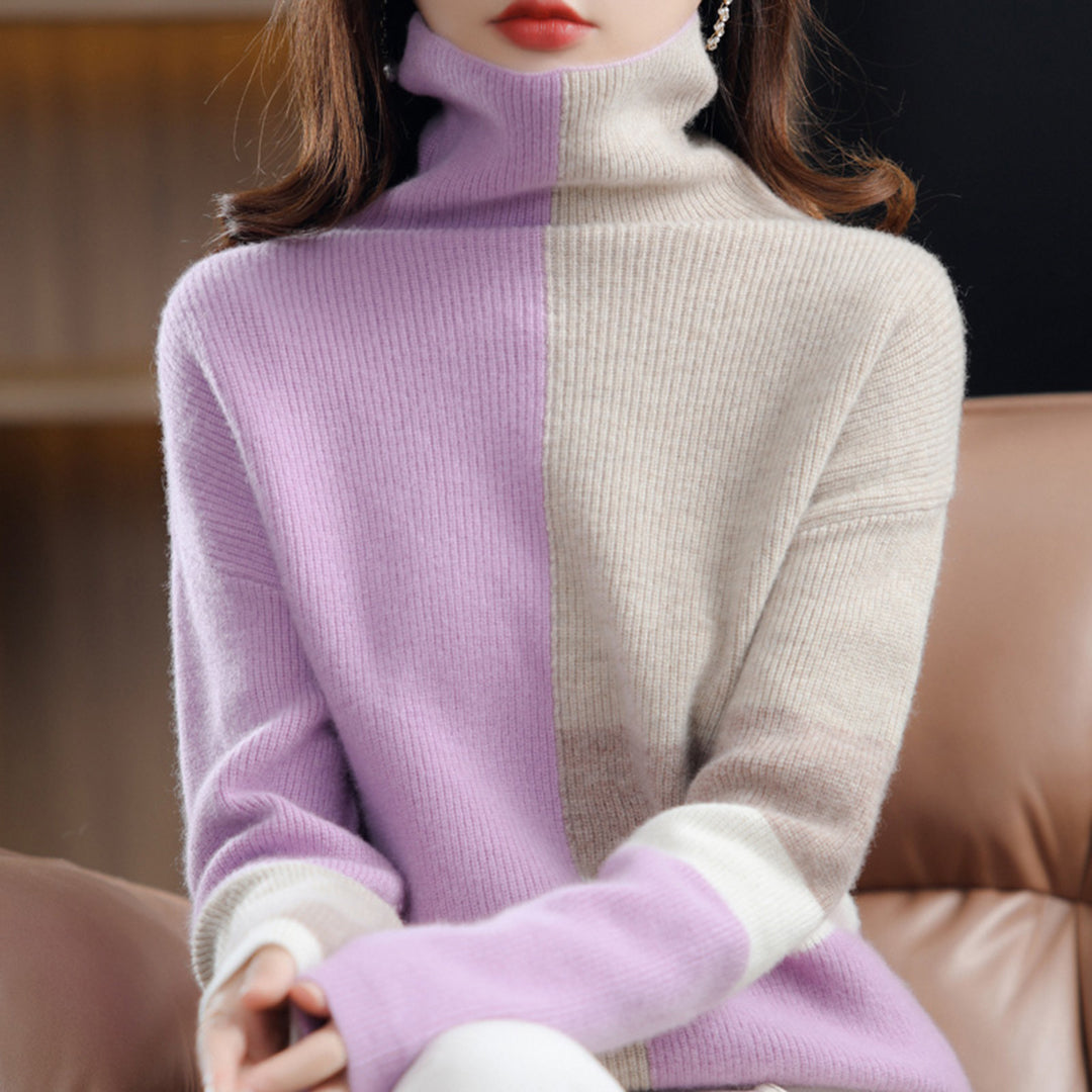 Joanna - Leggero Maglione con Collo Alto