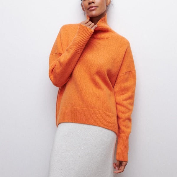 Margot - Maglione a Collo Alto in Maglia