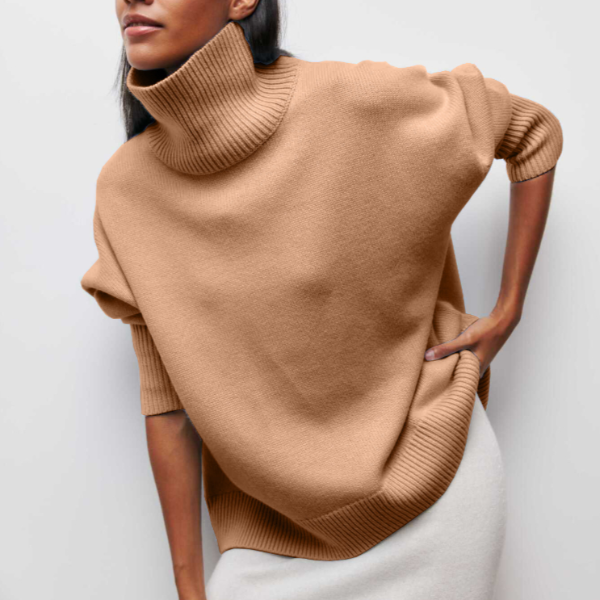 Margot - Maglione a Collo Alto in Maglia