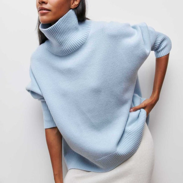 Margot - Maglione a Collo Alto in Maglia