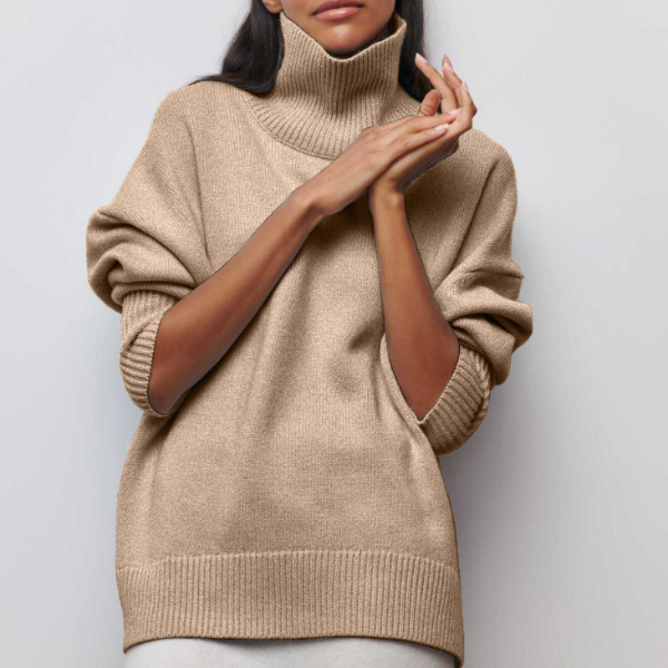 Margot - Maglione a Collo Alto in Maglia