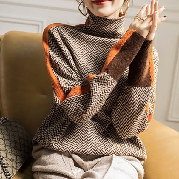 Selena - Pullover con Collo Alto