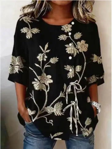 Celestina | Camicetta floreale elegante