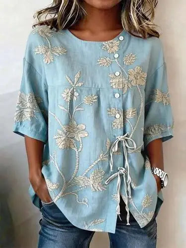 Celestina | Camicetta floreale elegante