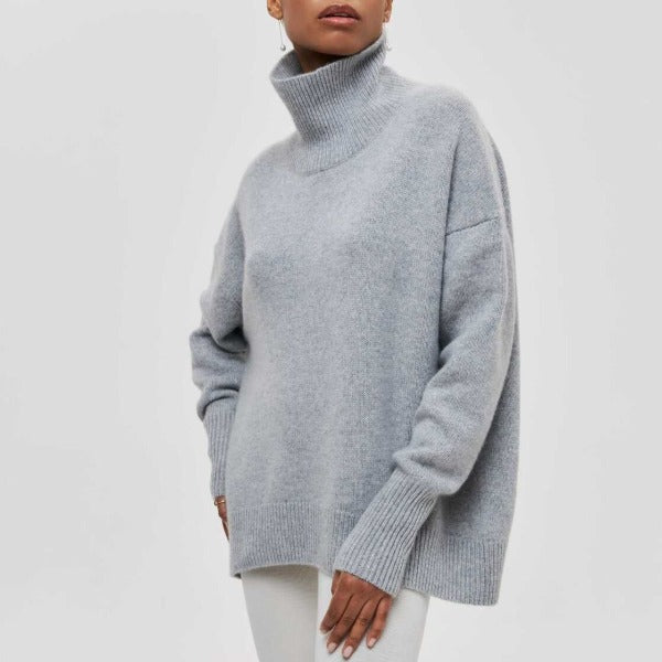Margot - Maglione a Collo Alto in Maglia