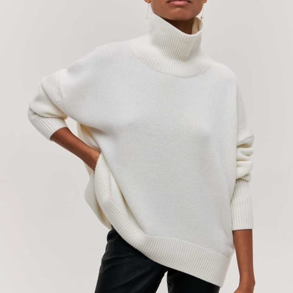 Margot - Maglione a Collo Alto in Maglia