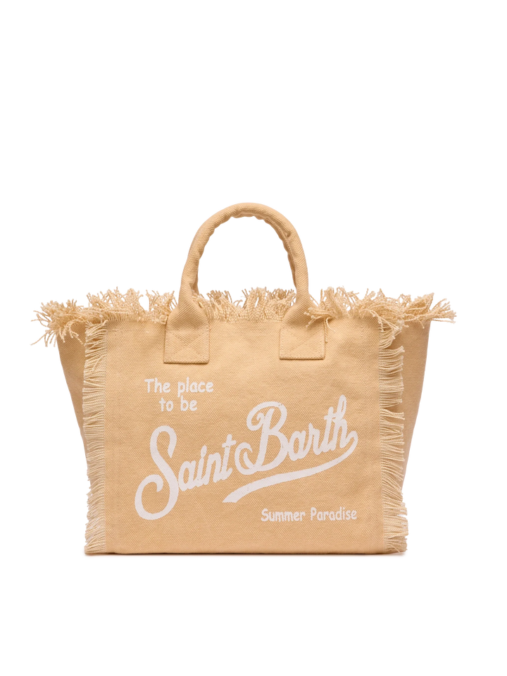 Beige Cotton Canvas Colette Bag