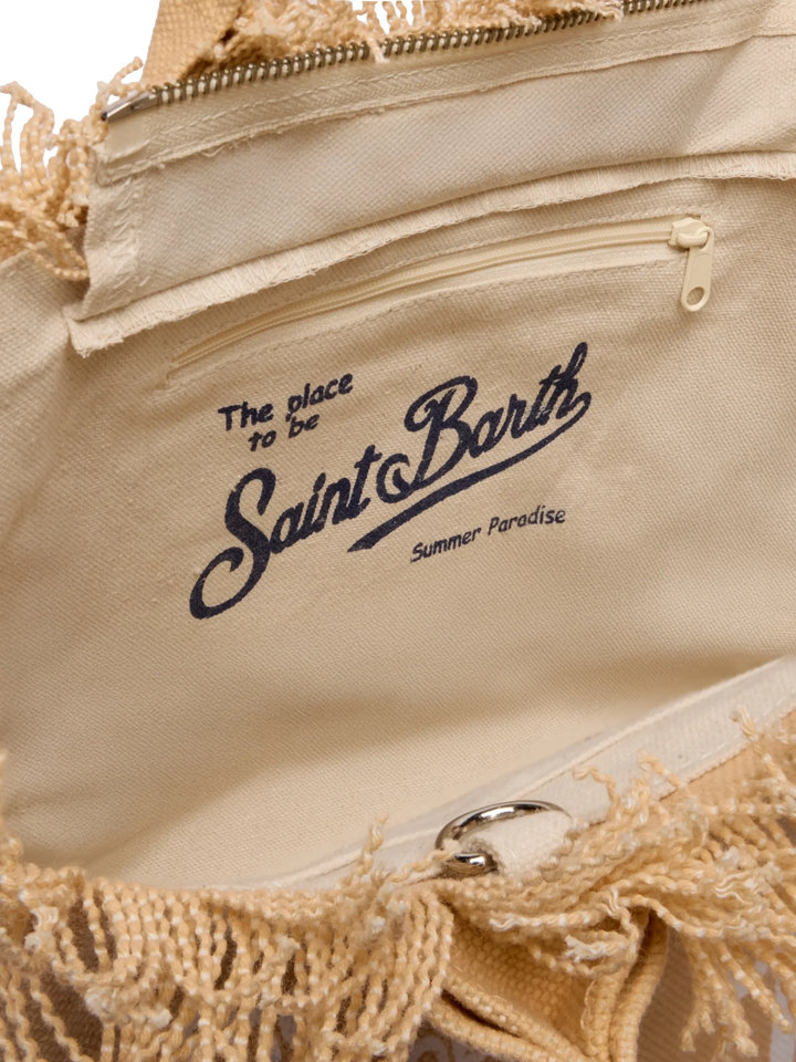 Beige Cotton Canvas Colette Bag