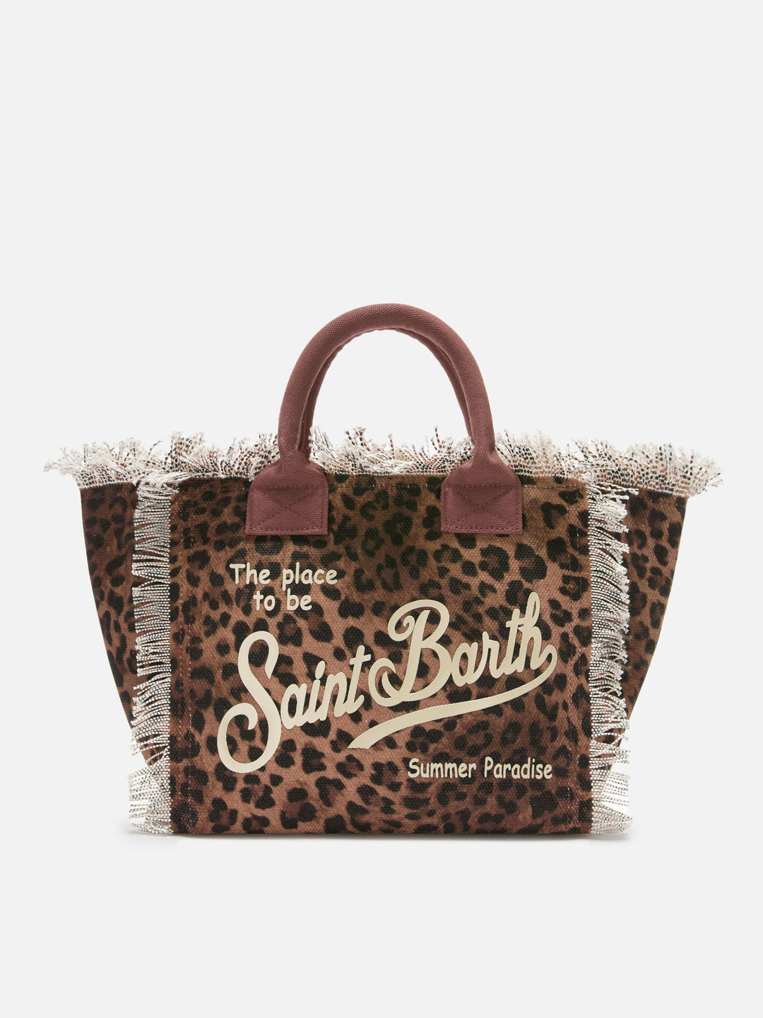Colette Canvas Bag with Leopard Print