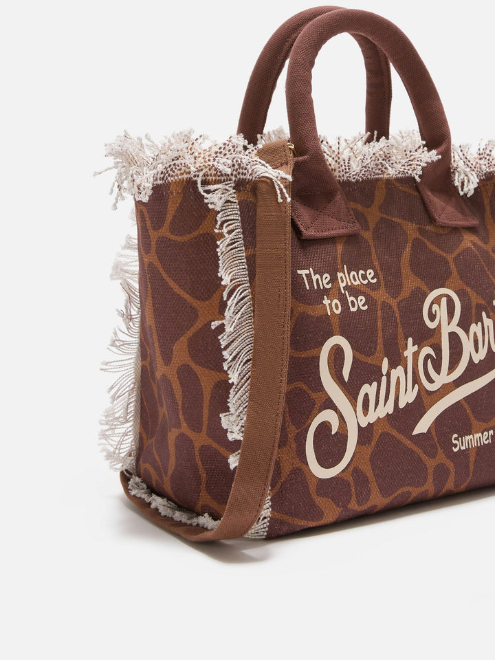 Colette Canvas Bag with Animal Print