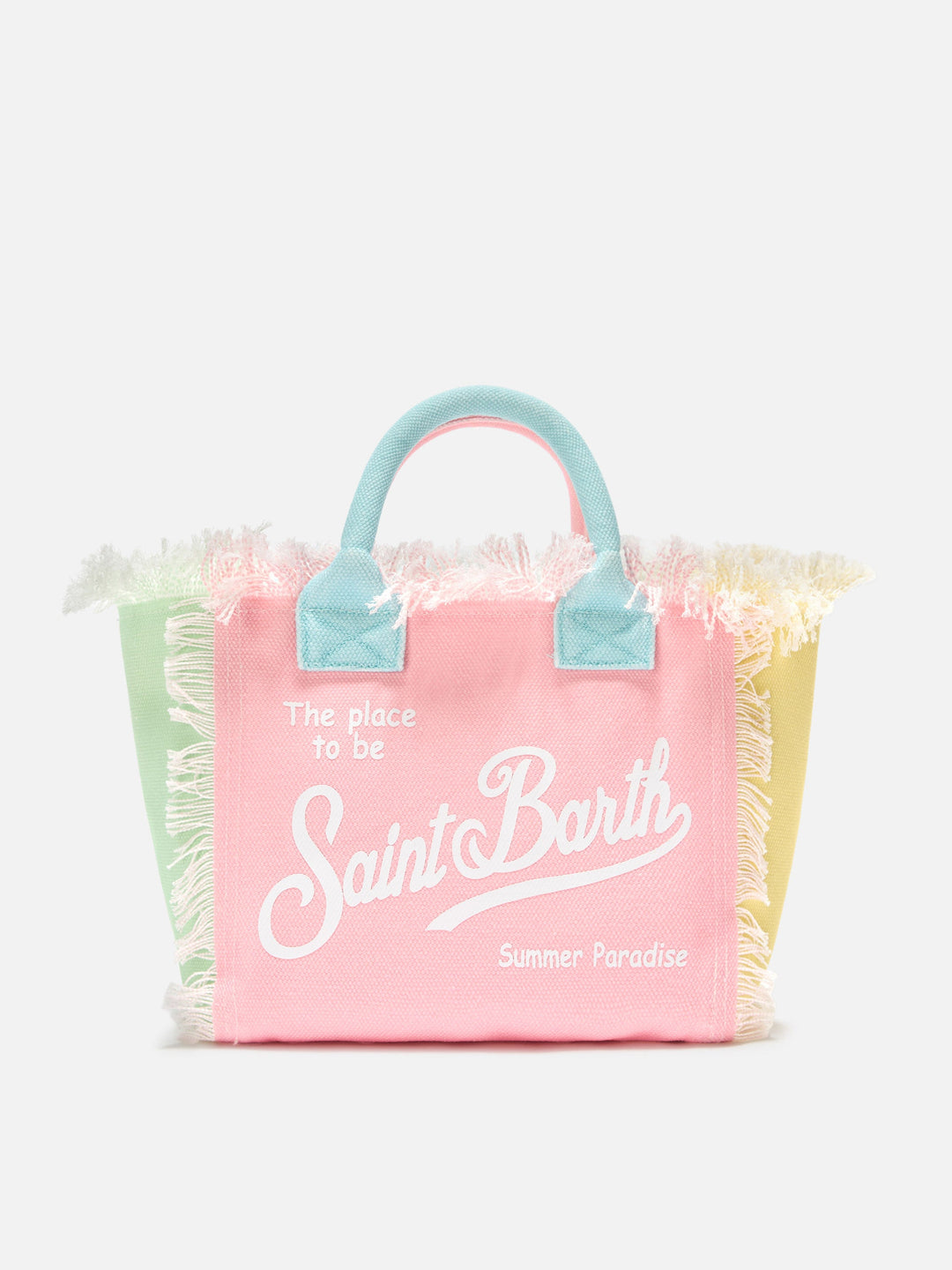Colette Multicolor Canvas Bag with Color Block Design