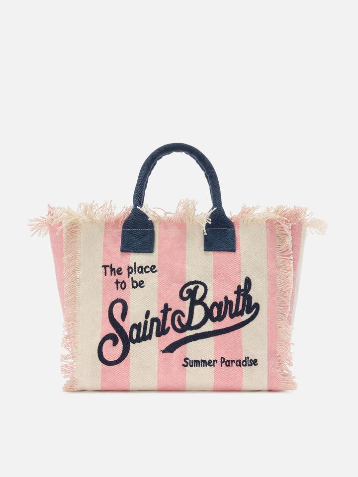 Colette Striped Pink Canvas Bag