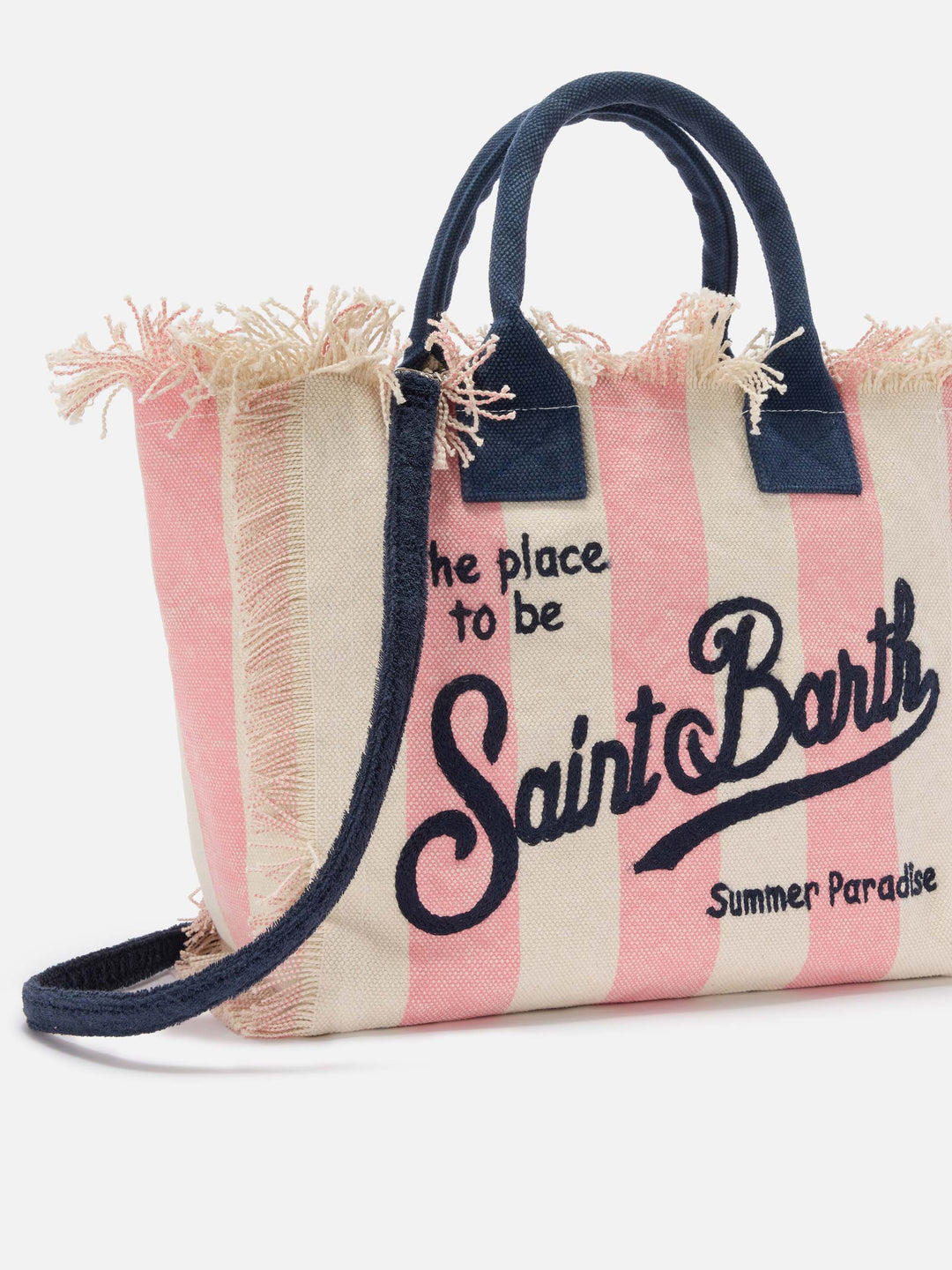 Colette Striped Pink Canvas Bag