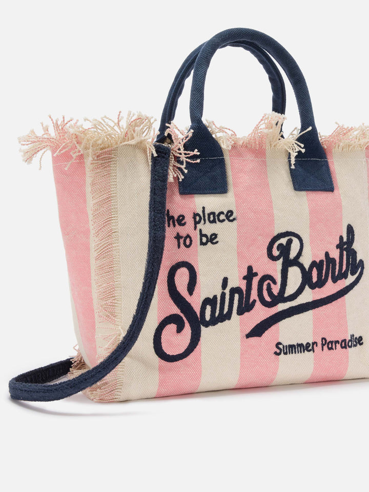 Colette Striped Pink Canvas Bag