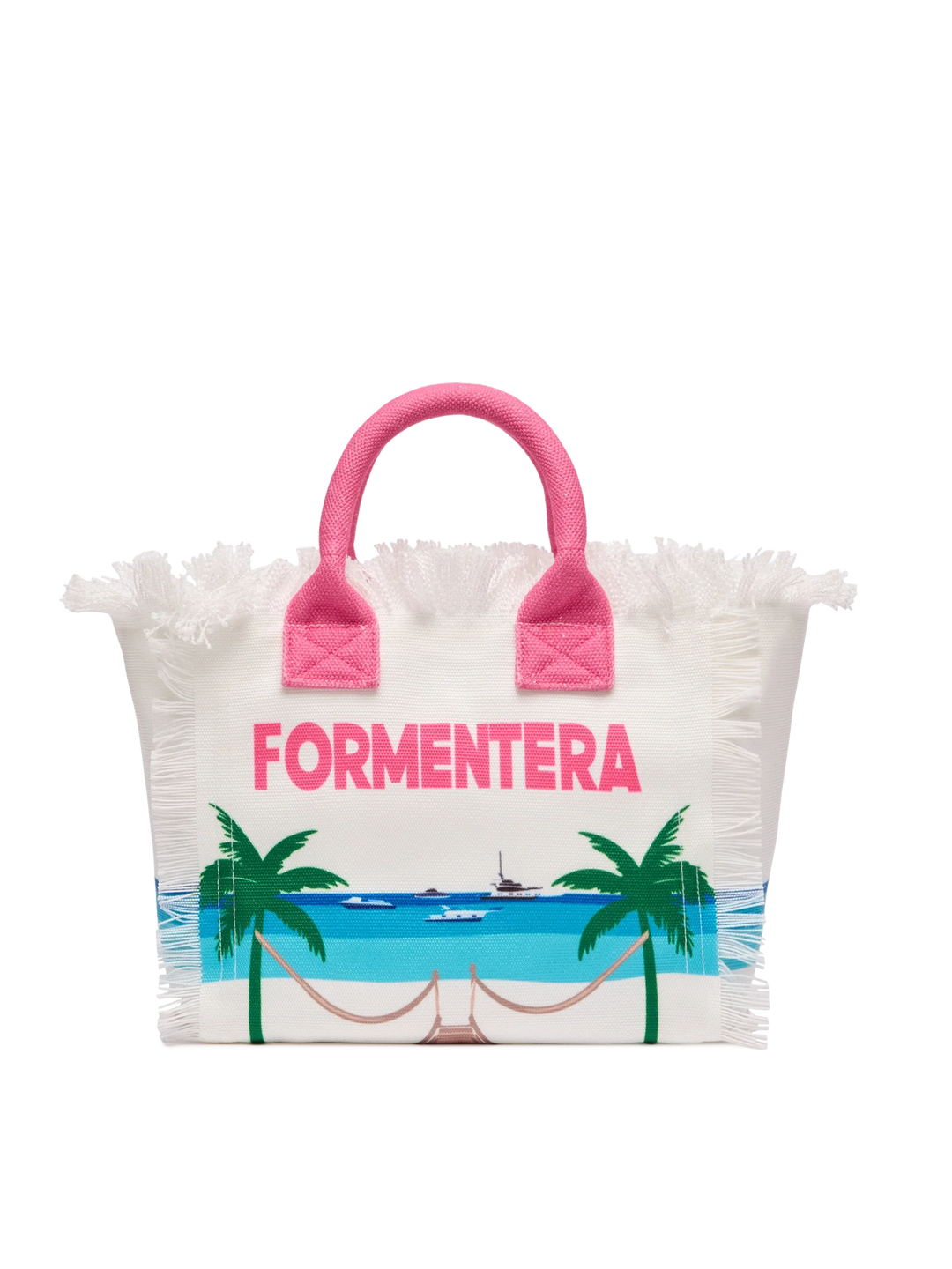 Colette Canvas Tote Bag with Formentera Postcard Print