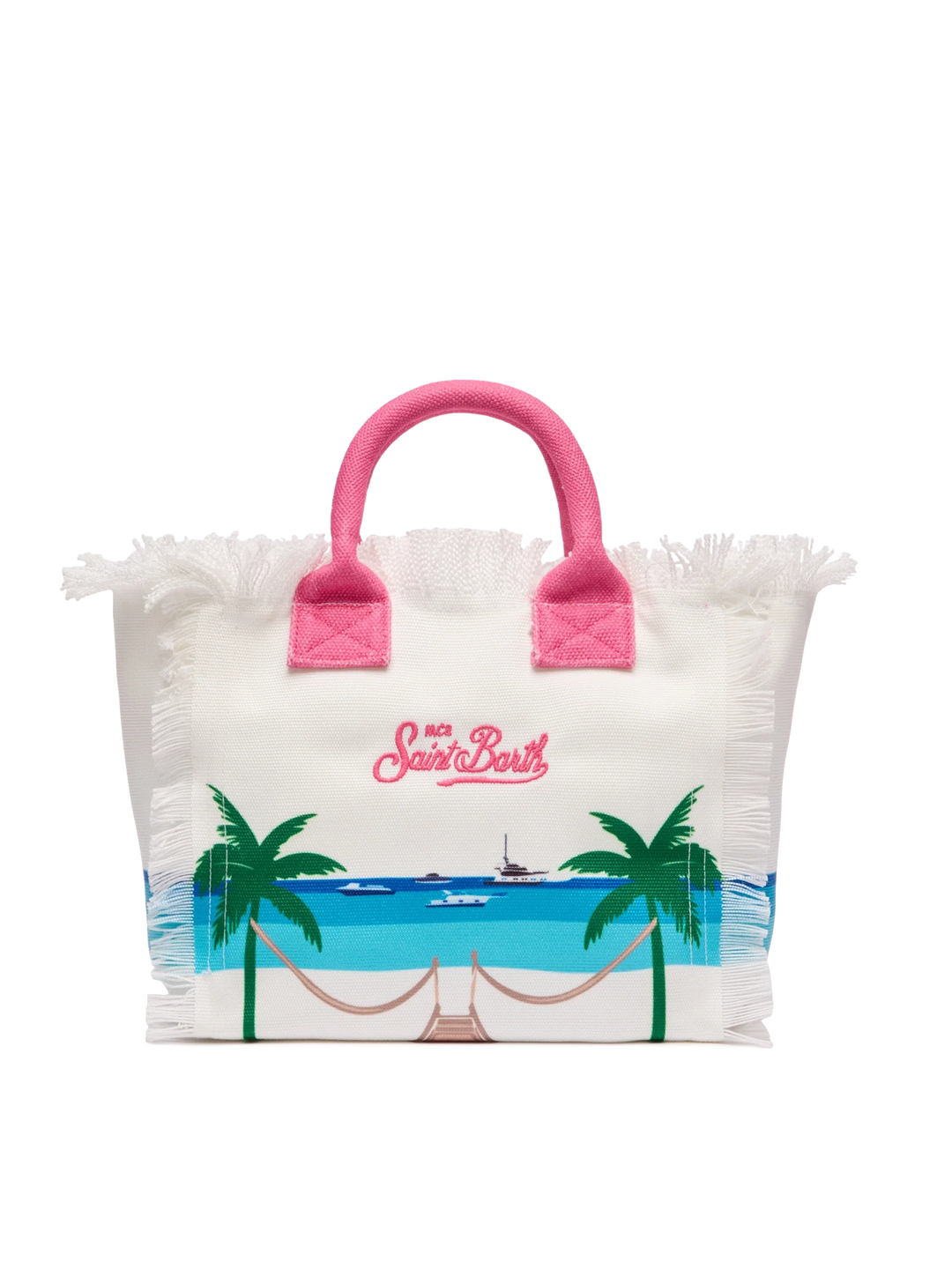 Colette Canvas Tote Bag with Formentera Postcard Print