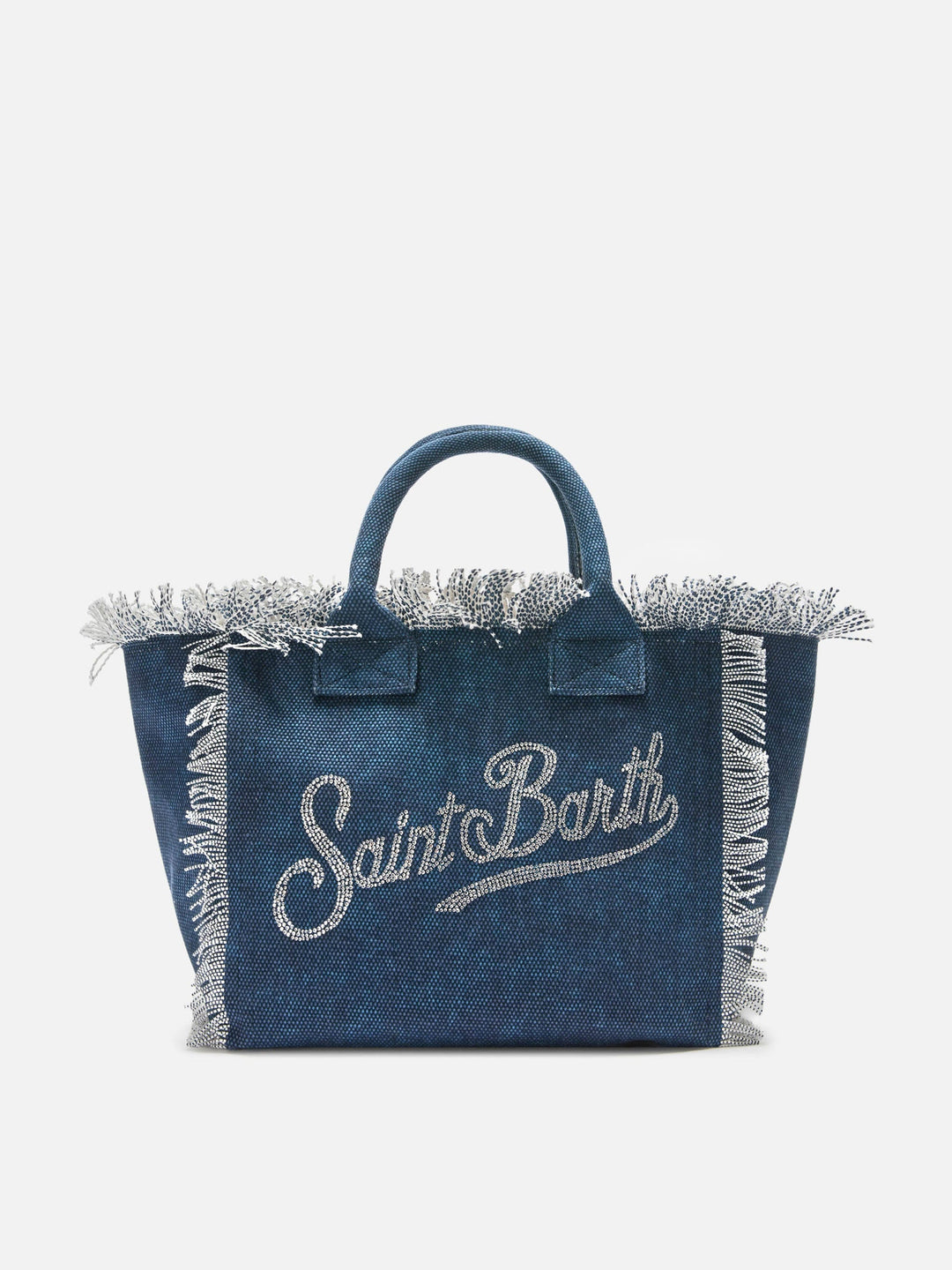 Colette Indigo Canvas Tote Bag with Rhinestone Logo