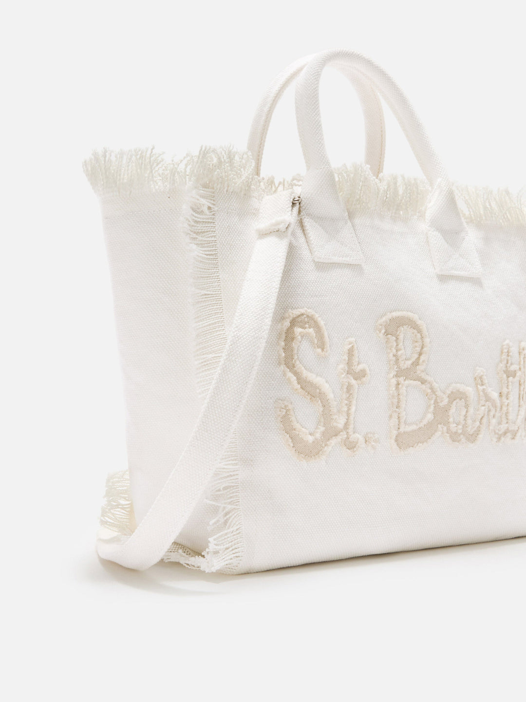Colette Canvas Bag with White Fabric Logo Patch