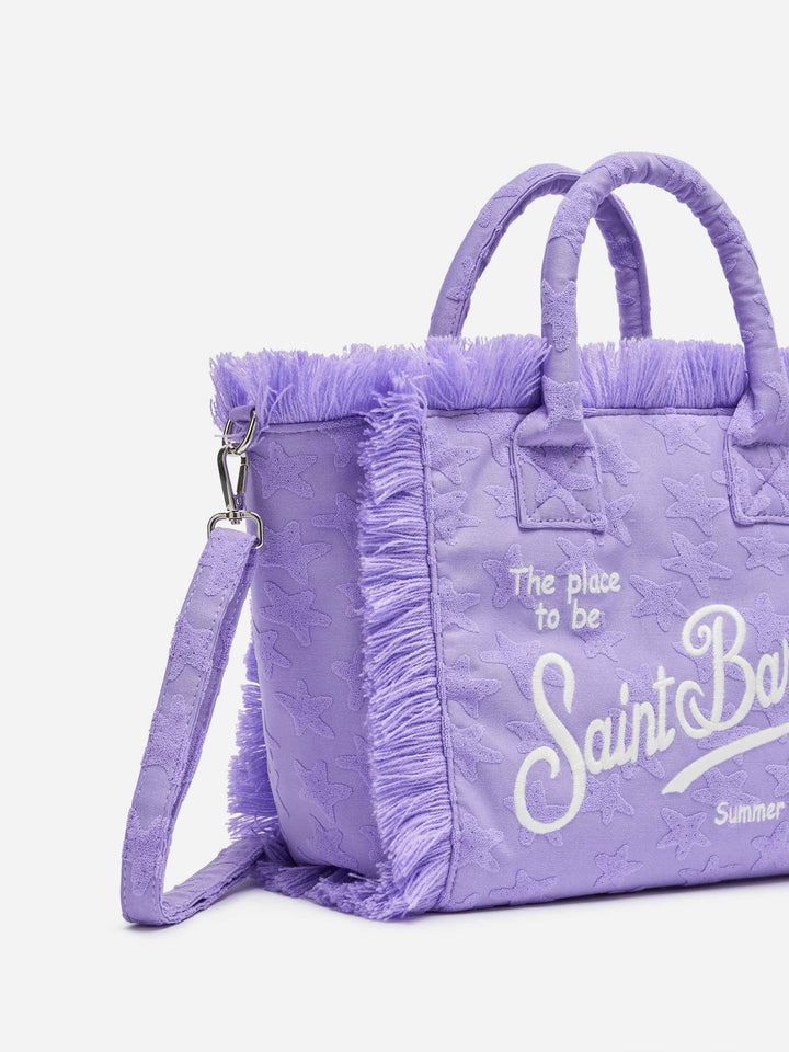 Lilla Colette Bag in Terry Cloth with Embossed Stars