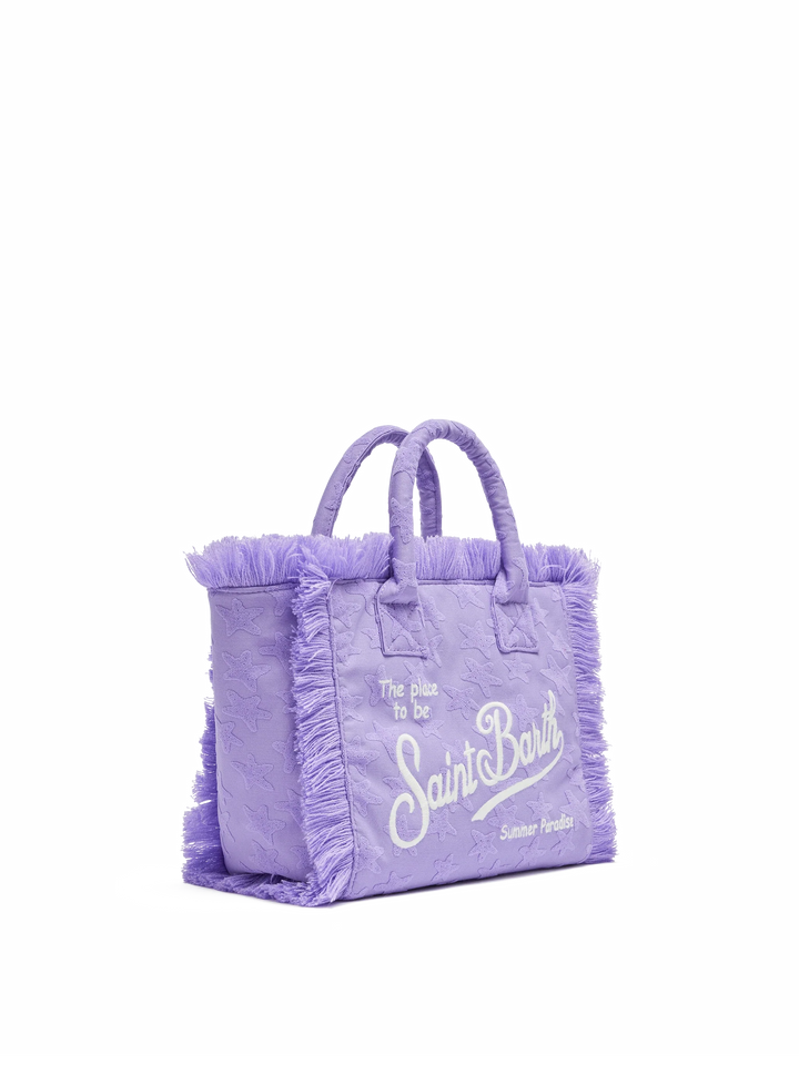 Lilla Colette Bag in Terry Cloth with Embossed Stars