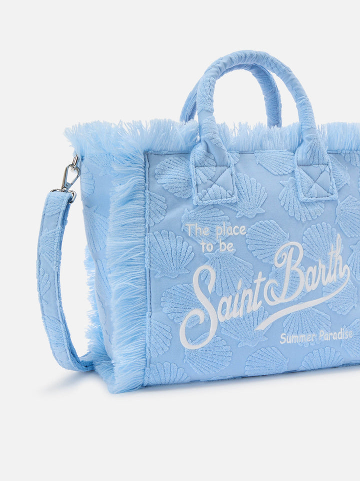 Colette Bag in Terry Fabric with Embossed Shells