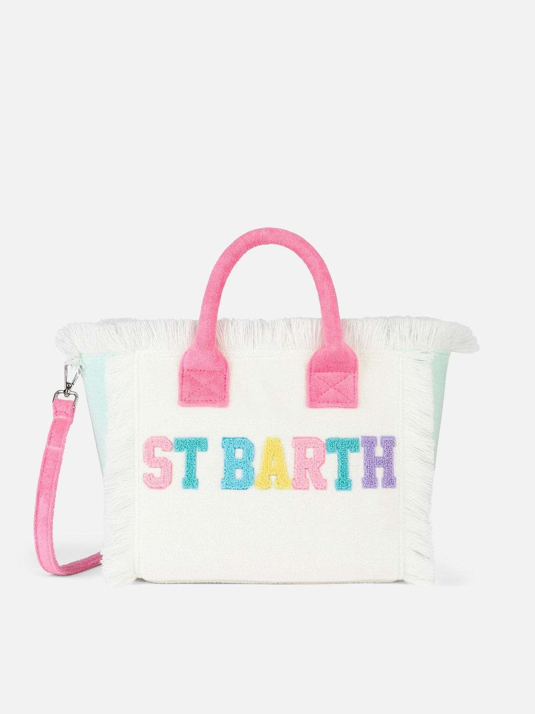 Colette Multicolor Sponge Patch Fabric Bag