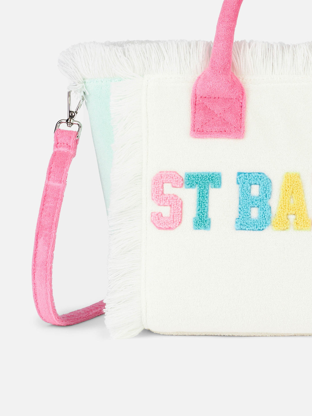 Colette Multicolor Sponge Patch Fabric Bag