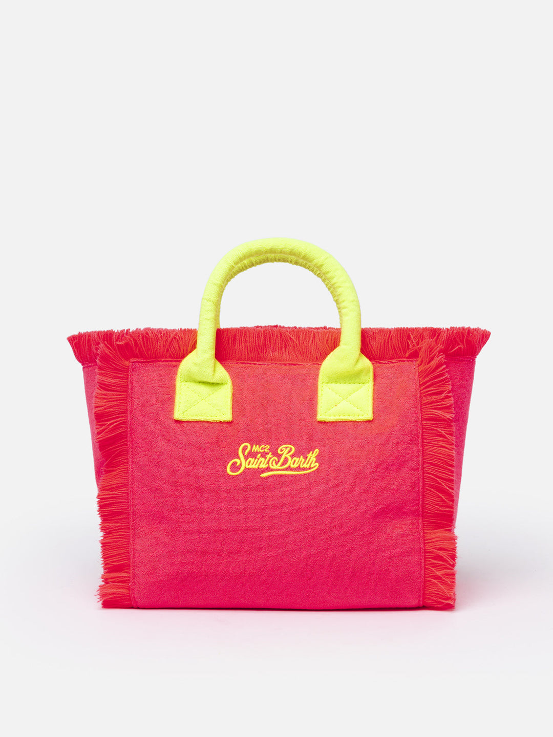 Colette Fluorescent Pink Textured Sponge Fabric Bag