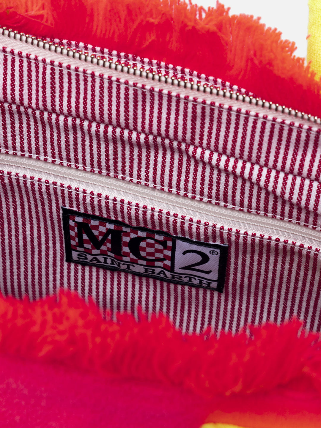 Colette Fluorescent Pink Textured Sponge Fabric Bag